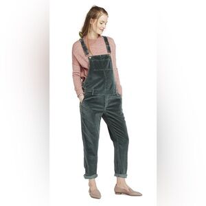 Hatch Sz 2 Green Corduroy Overalls